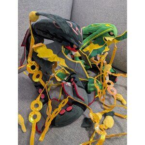 34in Pokemon Mega Shiny Rayquaza Plush Dragon Doll Toy Plush Stuff Animal Game